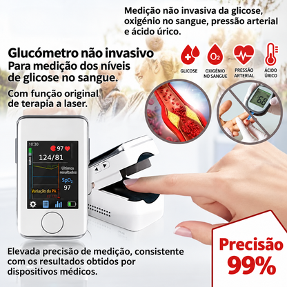 Medidor de Glicose no Sangue Não Invasivo+ Tensiómetro Eletrónico